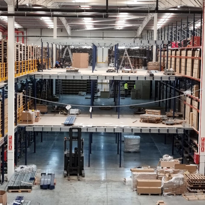 Мецанин стелажи